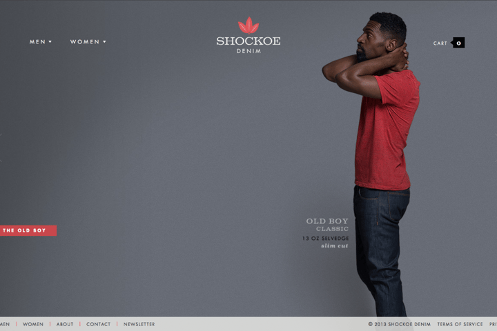 Shockoe Denim website preview